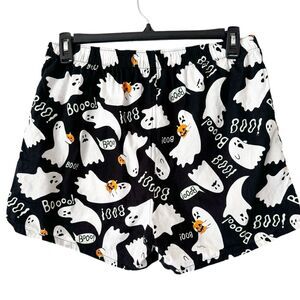 Old Navy Boo Ghosts Halloween Print Pull On Casual Boxer Shorts Size Large